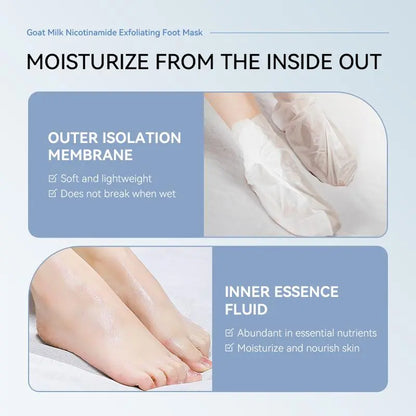 Heel Harmony — Goat Milk Foot Renewal Mask (infused with Niacinamide & Glycerin)