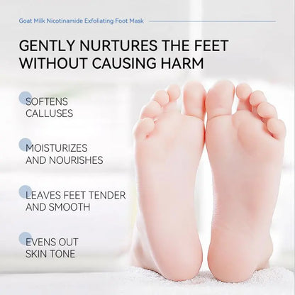 Heel Harmony — Goat Milk Foot Renewal Mask (infused with Niacinamide & Glycerin)