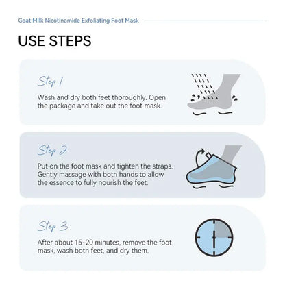 Heel Harmony — Goat Milk Foot Renewal Mask (infused with Niacinamide & Glycerin)