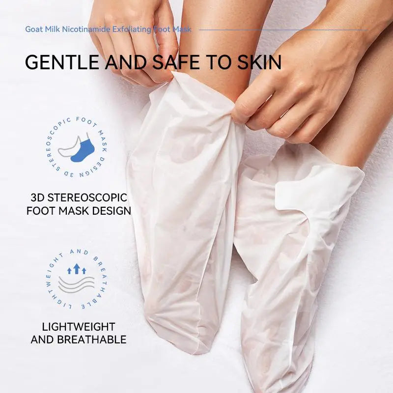Heel Harmony — Goat Milk Foot Renewal Mask (infused with Niacinamide & Glycerin)