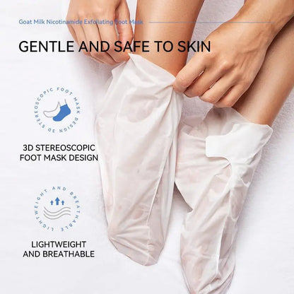 Heel Harmony — Goat Milk Foot Renewal Mask (infused with Niacinamide & Glycerin)
